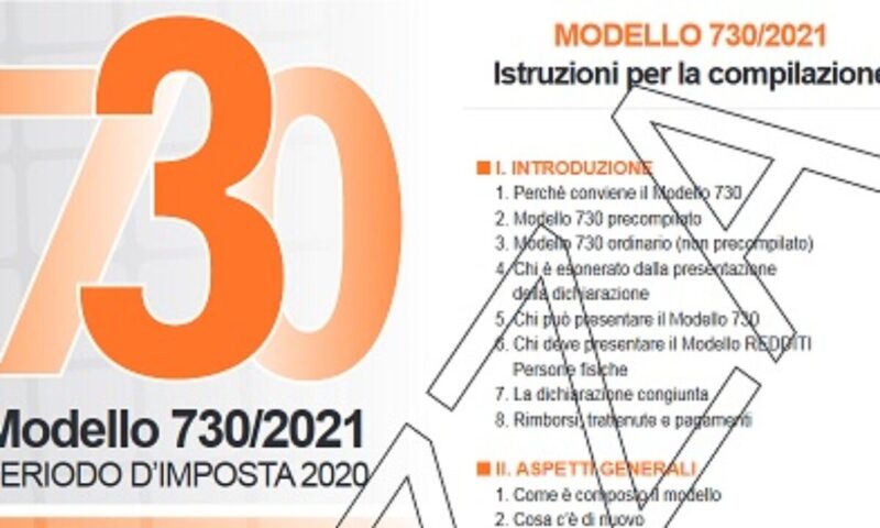 Calendario rimborsi 730/2021